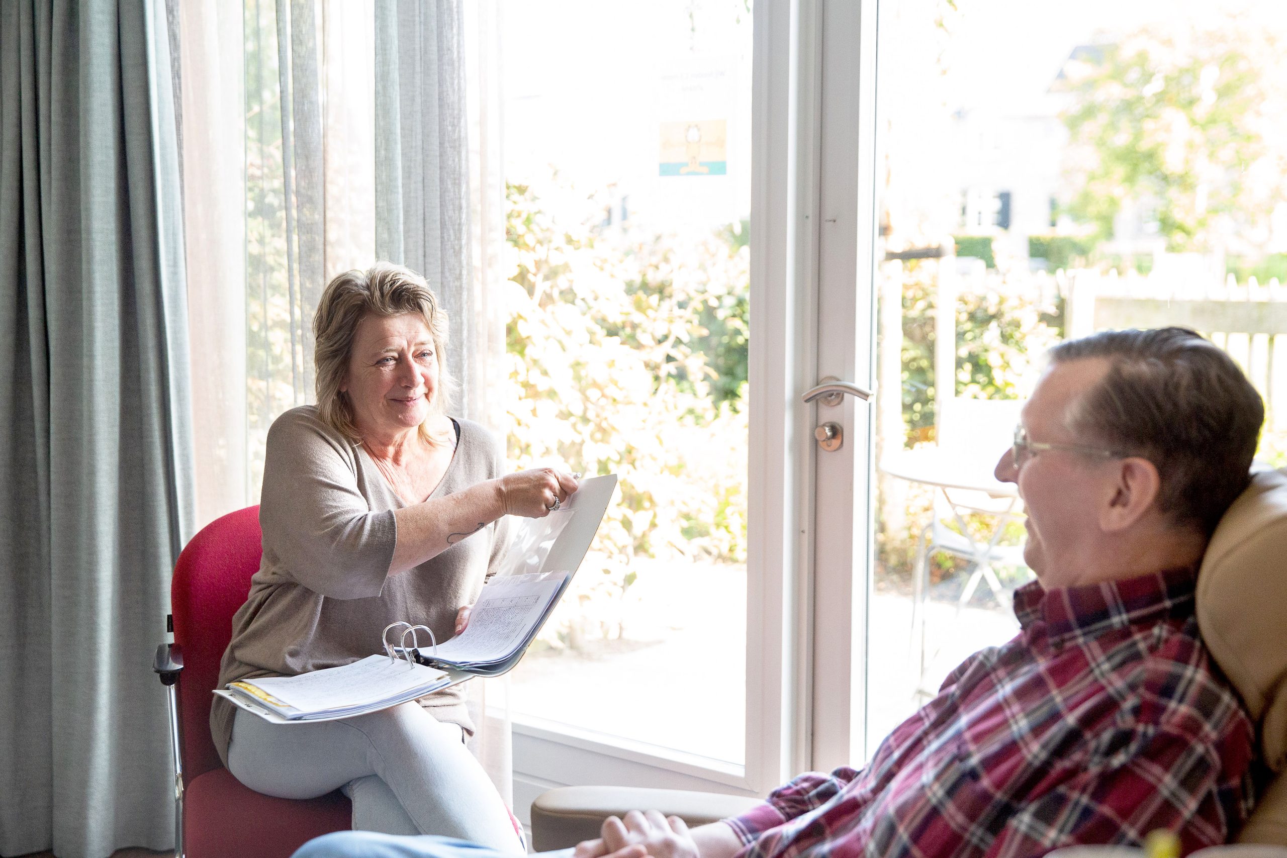 VPTZ in gesprek met client